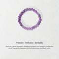 Amethyst Faceted Crystal Bracelet