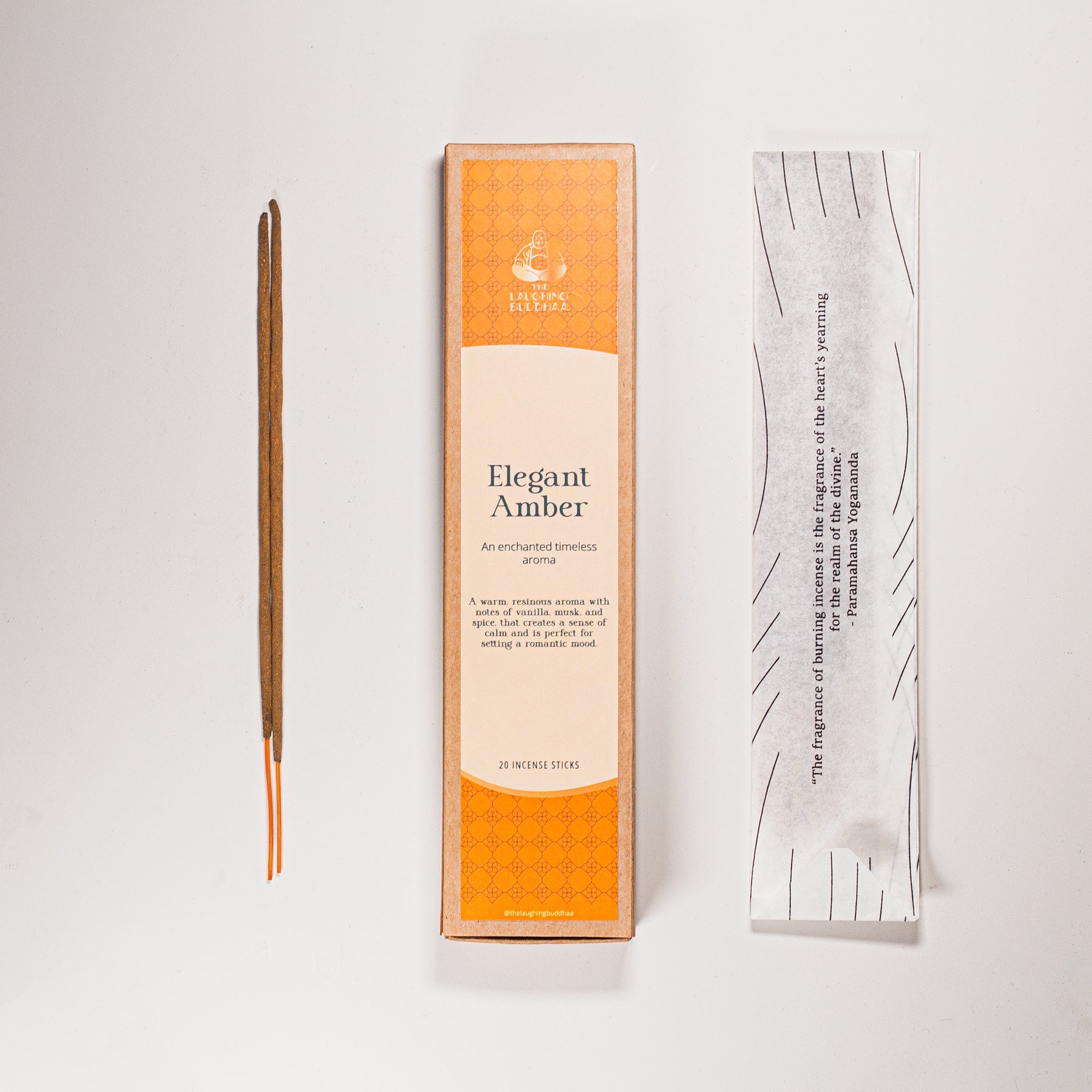 Elegant Amber Incense Sticks
