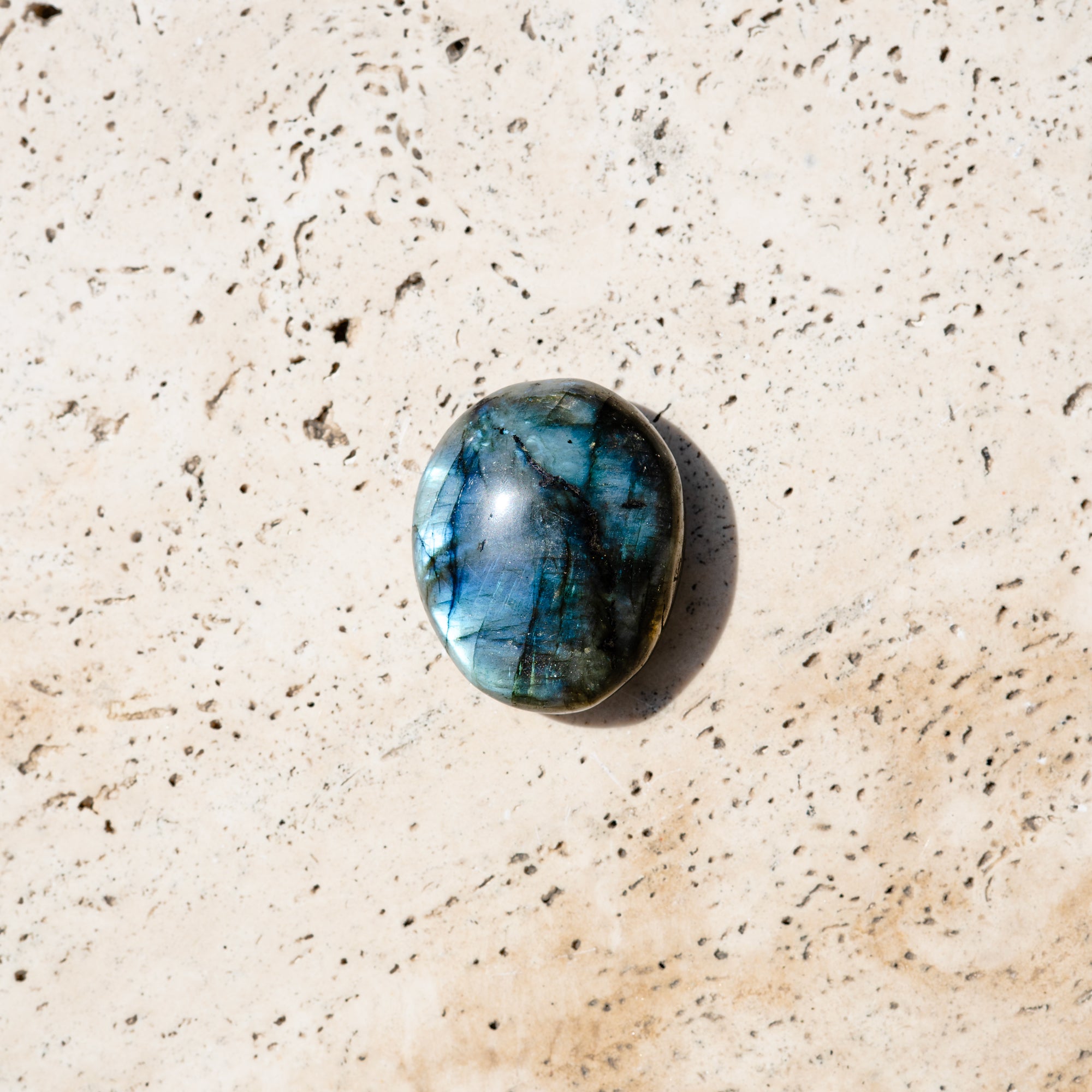 LABRADORITE SMALL PALM STONE
