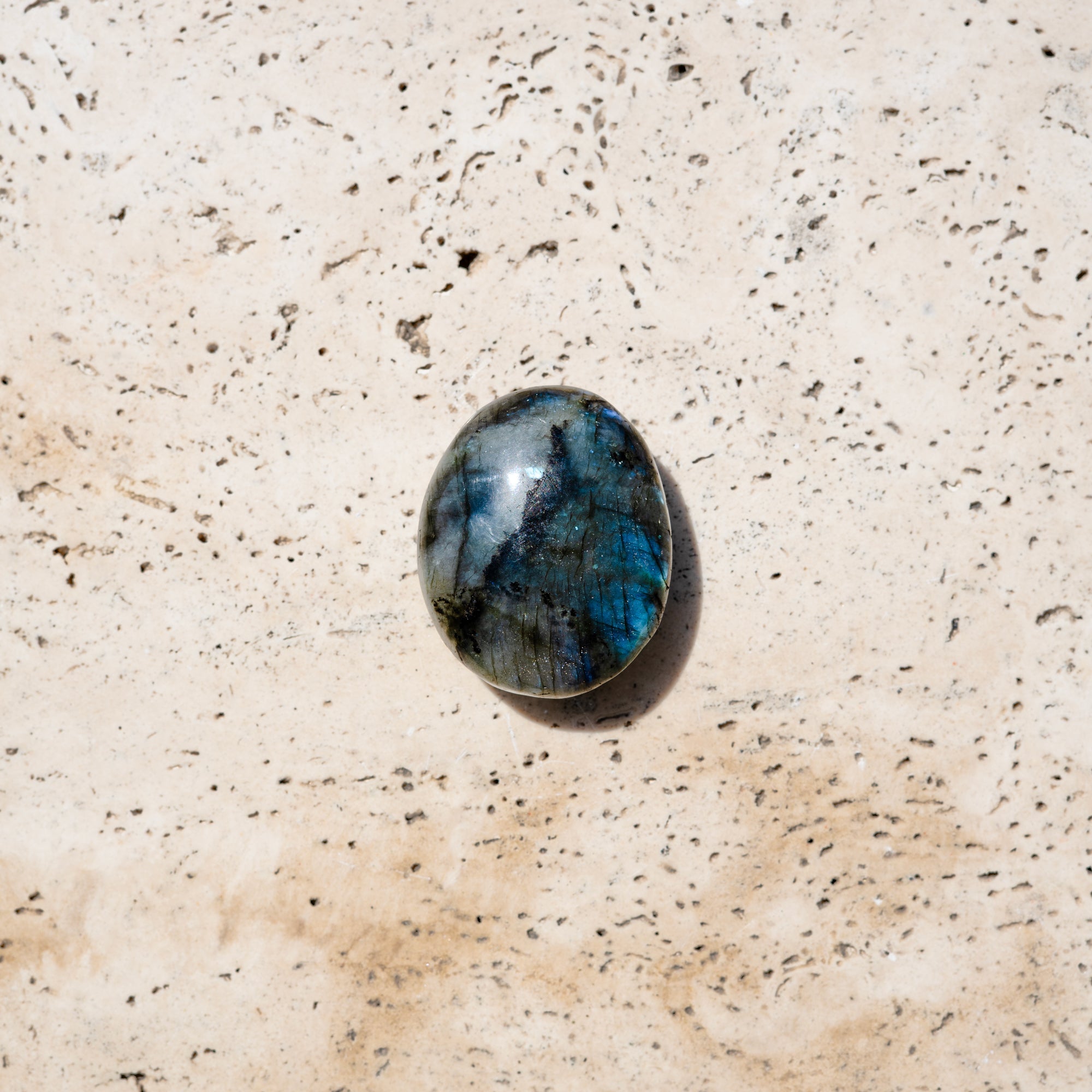 LABRADORITE SMALL PALM STONE