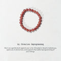 Strawberry Quartz Crystal Bracelet