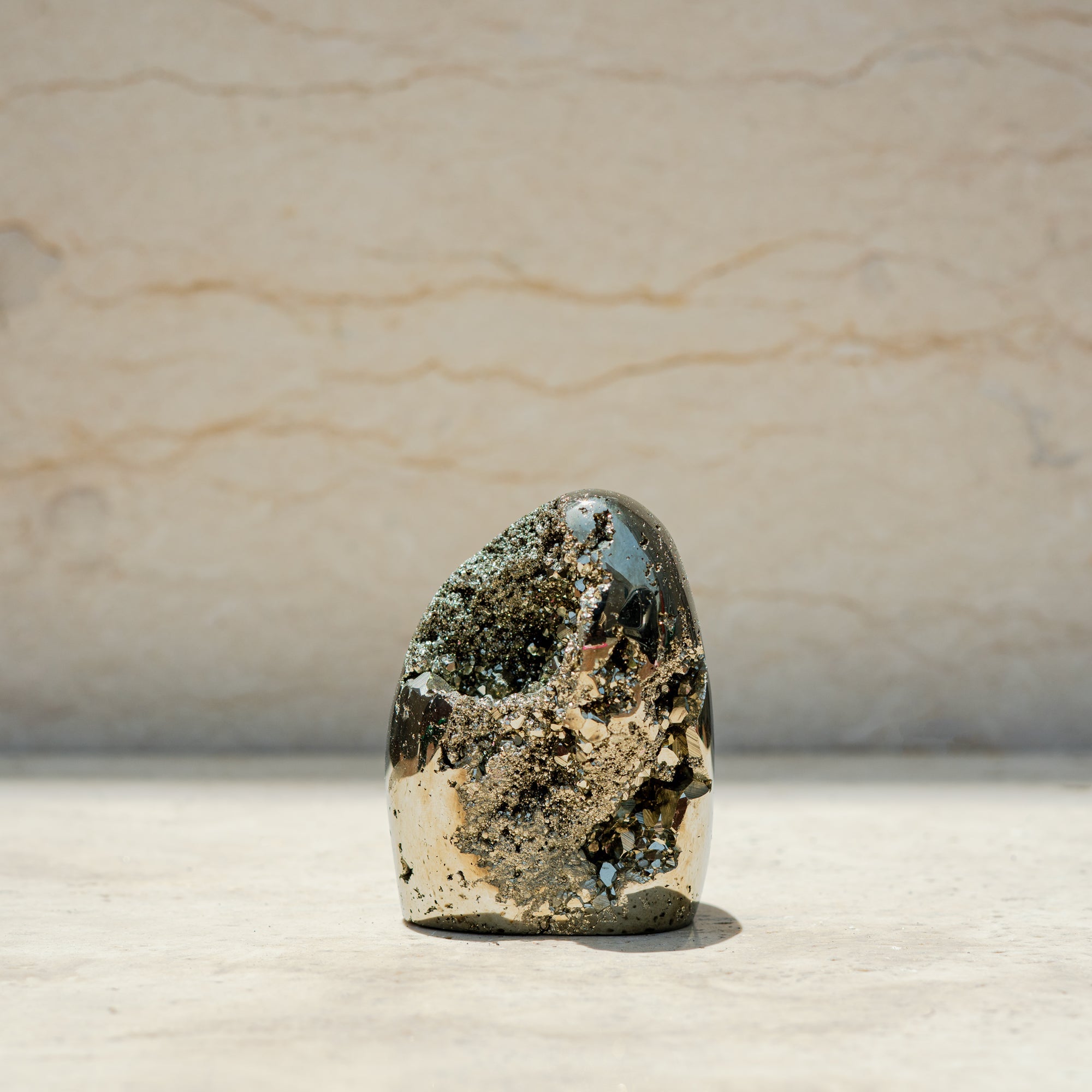 PYRITE ROUNDED DRUZE
