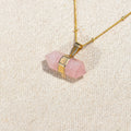 Rose Quartz Double Pointer Pendant