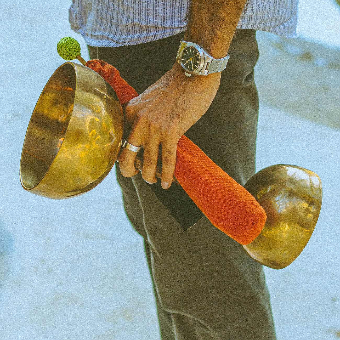 TIBETAN BOWL WITH HANDLE (DOUBLE)