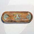 Wooden Flat Incense Holder